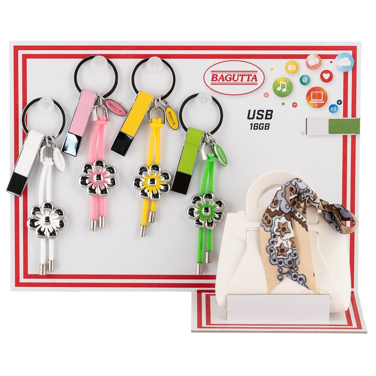 EXPOKIT 1x4 PORTACHIAVI CON USB - Art. 2274